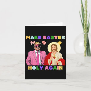 Der lustige Trump Jesus Christus macht Ostern heil Karte