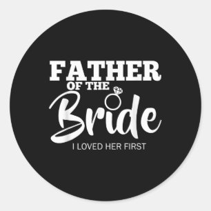 Der lustige Vater des Shirts Vaterly Liebe Vater Runder Aufkleber