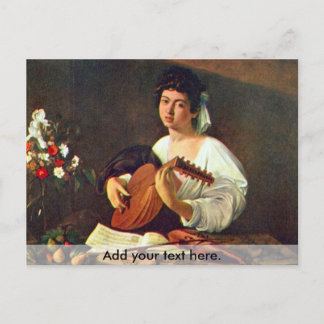 Der Lute Player Postkarte