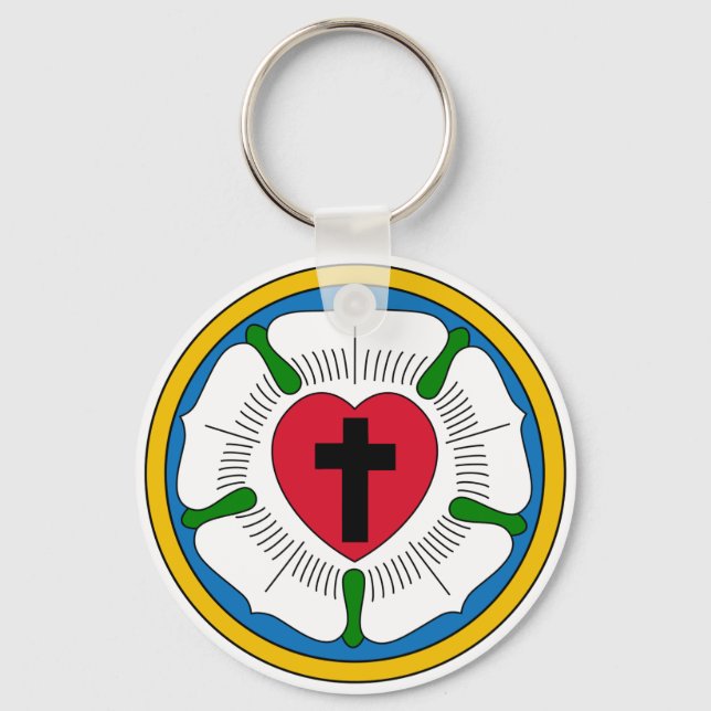 Der Luther-Rose-Lutheranismus Martin Luther Schlüsselanhänger (Vorderseite)