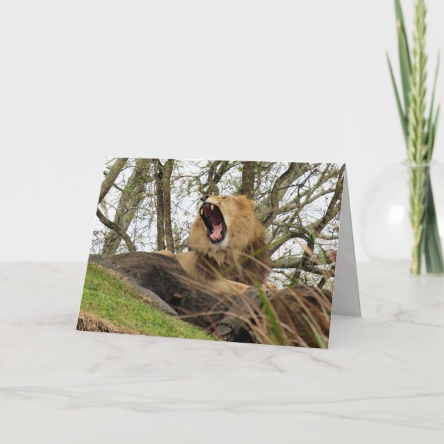 Der mächtige Löwe Karte (Vorderseite)