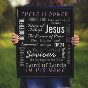 Der mächtige Name von Jesus Christ Poster