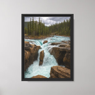 Der mächtige Wasserfall im Forest Canyon Leinwanddruck