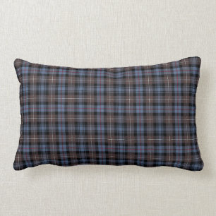 Der Mackenzie-Clan-Blau und BrownScottishTartan Lendenkissen