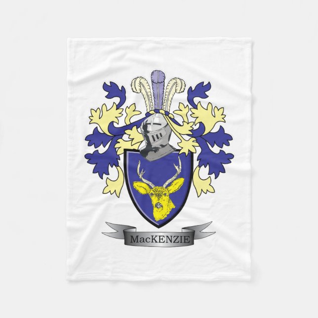 Der Mackenzie-Familienwappen-Wappen Fleecedecke (Vorderseite)
