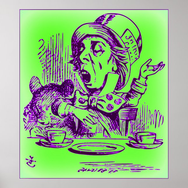Der Mad Hatter - Alice im Wunderland Poster (Vorne)