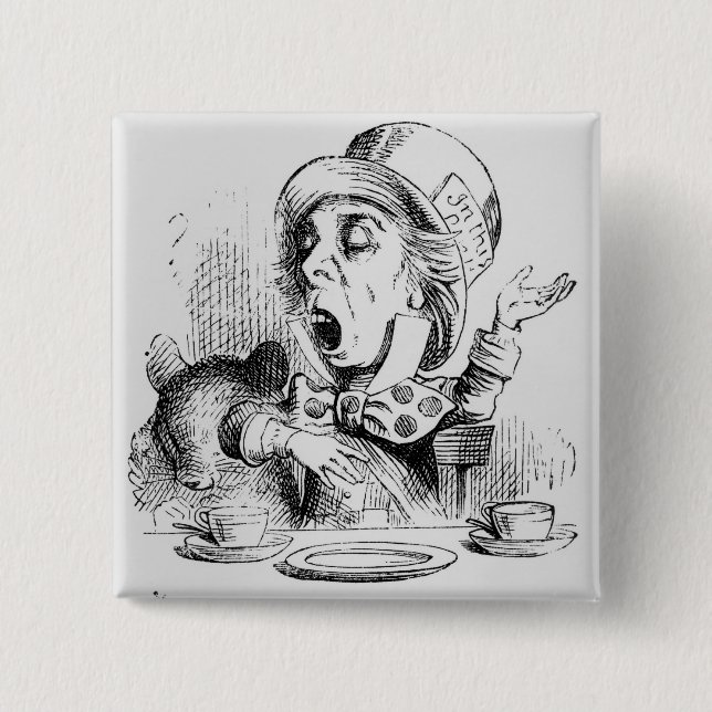 Der Mad Hatter Button (Vorderseite)