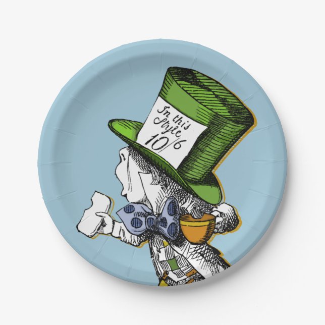 Der Mad Hatter Pappteller (Vorderseite)