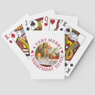 Der Mad Hatter sagt dir einen sehr fröhlichen Gebu Spielkarten