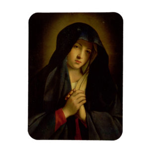 Der Madonna in der Sorge (Öl auf Leinwand) Magnet