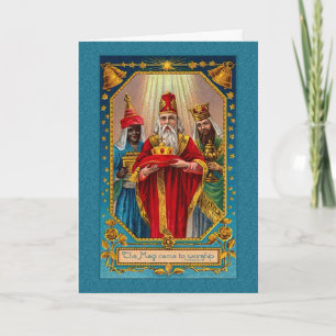 der Magi kam, um Viktorianische Weihnachten anzube