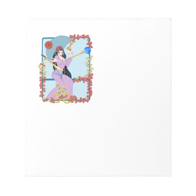 Der Magier des Tarots Notizblock (Vorderseite)