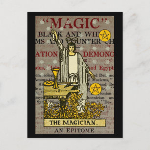 Der Magier Tarot Postkarte