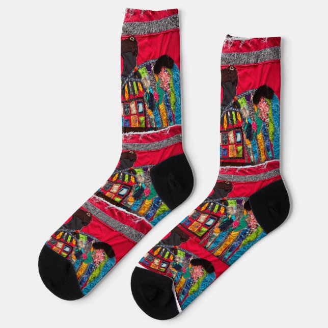 Der magische Thunderbird Socken (Linkes Detail)