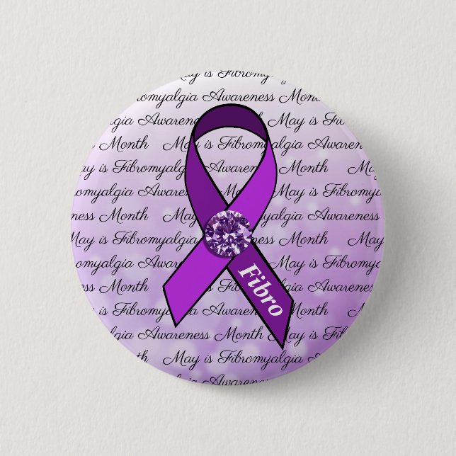 Der Mai ist der Monat des fibromyalgischen Bewusst Button (Vorderseite)