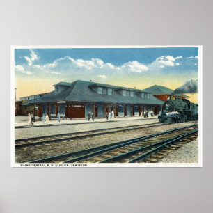 Der Maine Central Railroad Bahnhof Poster