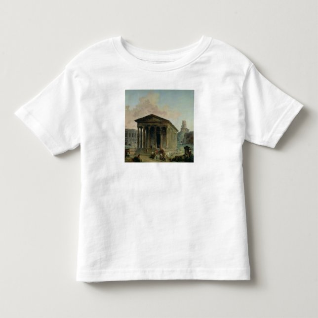 Der Maison Carree mit dem Amphitheatre Kleinkind T-shirt (Vorderseite)