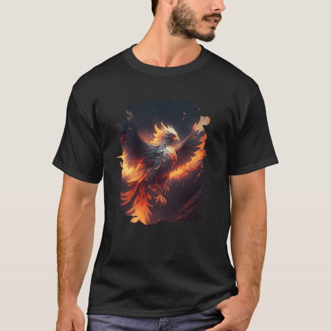 Der majestätische Aufstieg des epischen Phönix 1 T-Shirt (Vorderseite)