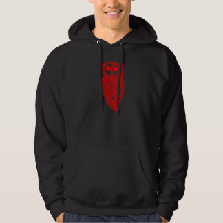 Der majestätische EuleHoodie (rote Eule) Hoodie