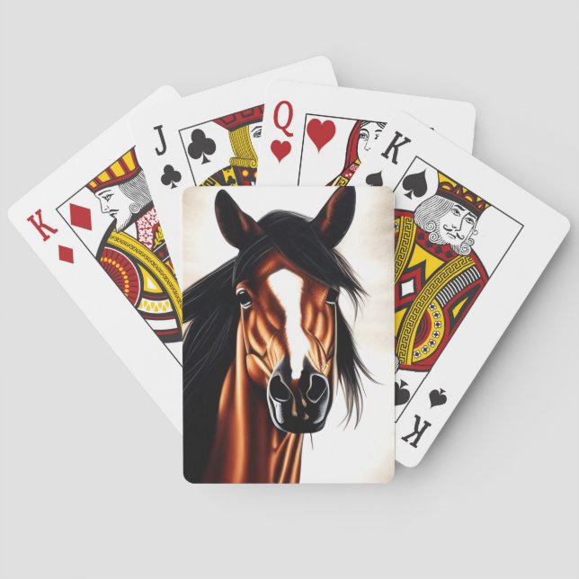Der majestätische Mustang - der Geist der Freiheit Spielkarten (Rückseite)