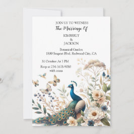 Der majestätische Pfau Einladung