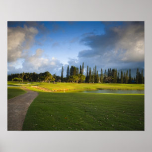 Der Makai-Golfplatz in Princeville Poster