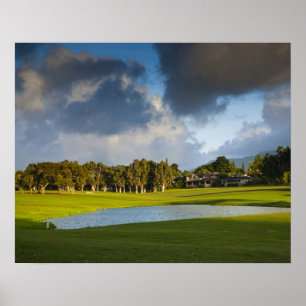 Der Makai-Golfplatz in Princeville Poster