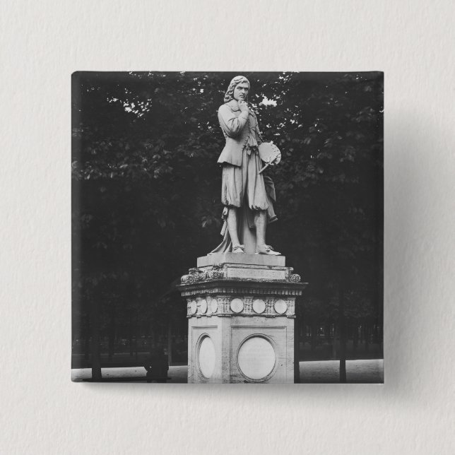 Der Maler Eustache Le Sueur, 1853 Button (Vorderseite)