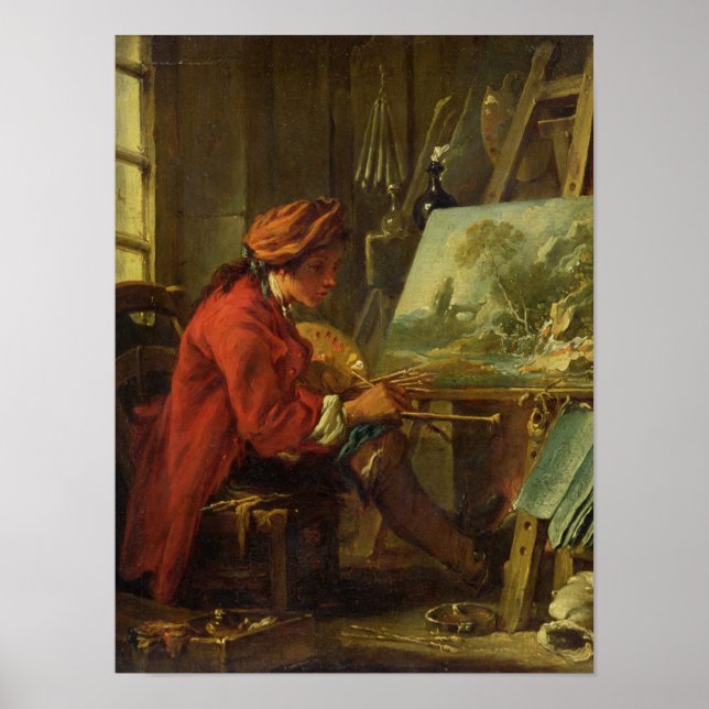 Der Maler in seinem Studio Poster (Vorne)