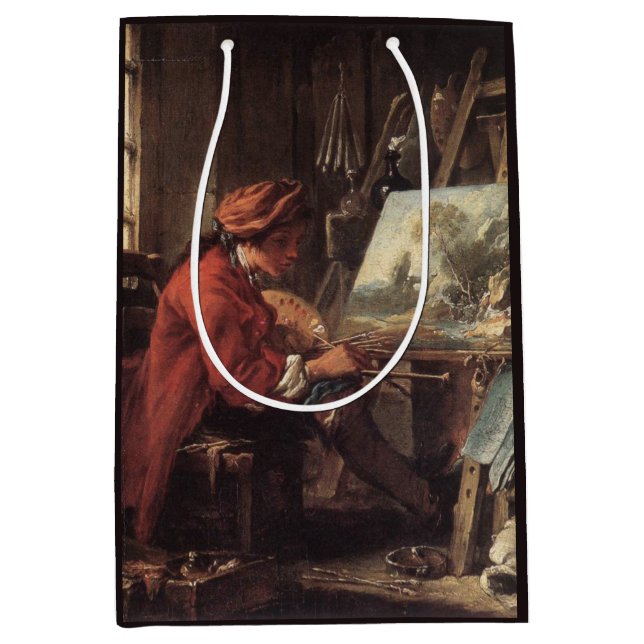 Der Maler in Seinem Studio (von François Boucher) Mittlere Geschenktüte (Vorderseite)