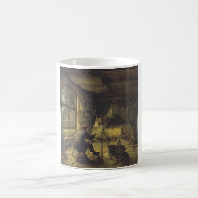 Der Maler in seiner Werkstatt (Künstlerstudio) Kaffeetasse (Mittel)