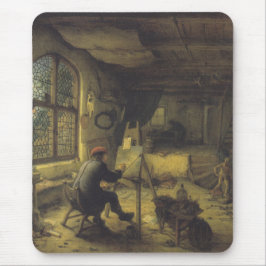 Der Maler in seiner Werkstatt (Künstlerstudio) Mousepad