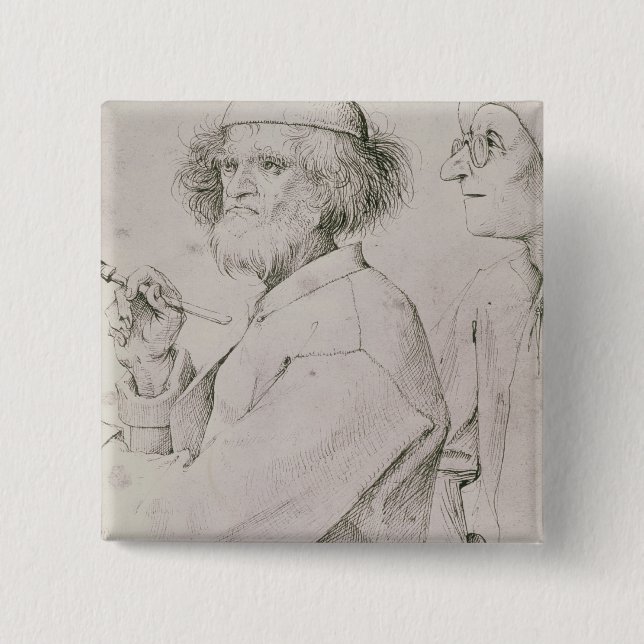 Der Maler und der Kunst-Liebhaber Button (Vorderseite)
