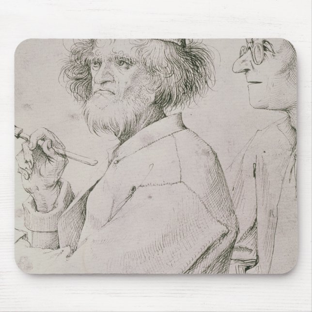 Der Maler und der Kunst-Liebhaber Mousepad (Vorne)