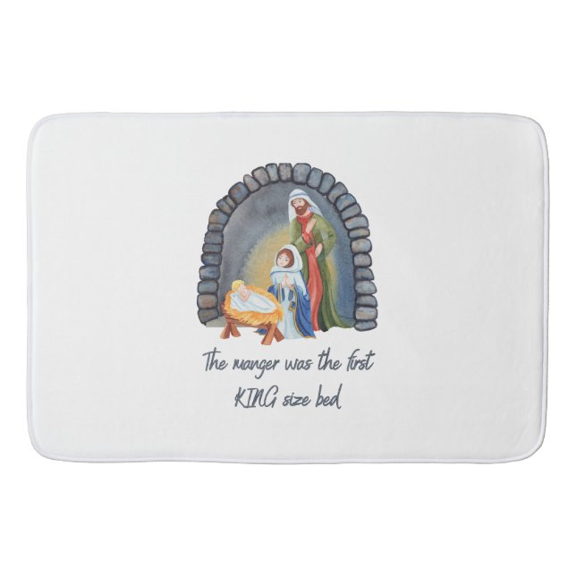 Der Manager ist das Bett der ersten King-Größe Badematte (Vorderseite)