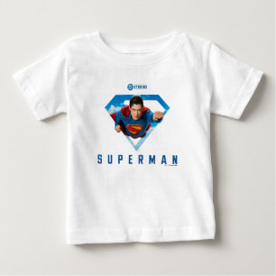 Der Mann aus Stahl im Flug Baby T-shirt