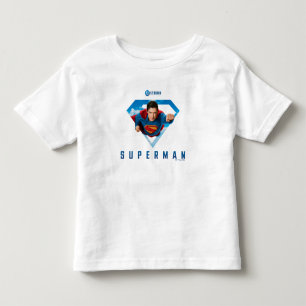 Der Mann aus Stahl im Flug Kleinkind T-shirt