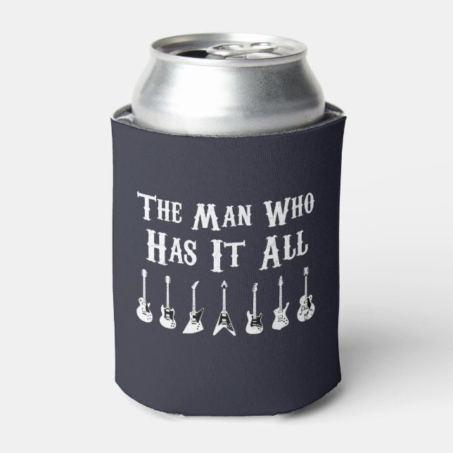 Der Mann, der alles Stubby-Holder hat Dosenkühler (Kanne Vorderseite)