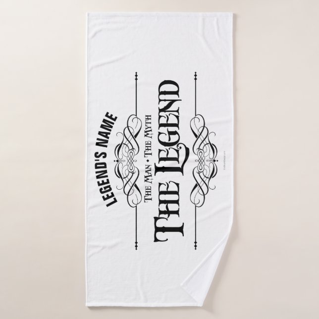 Der Mann, der Mythos, das legendäre Badetuch-Set Badehandtuch (Badehandtuch)