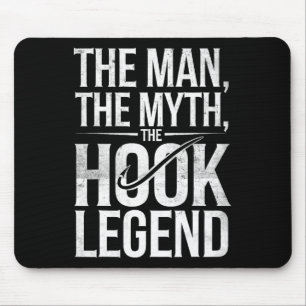 Der Mann Der Mythos Der Haken Legende Angeln Vater Mousepad