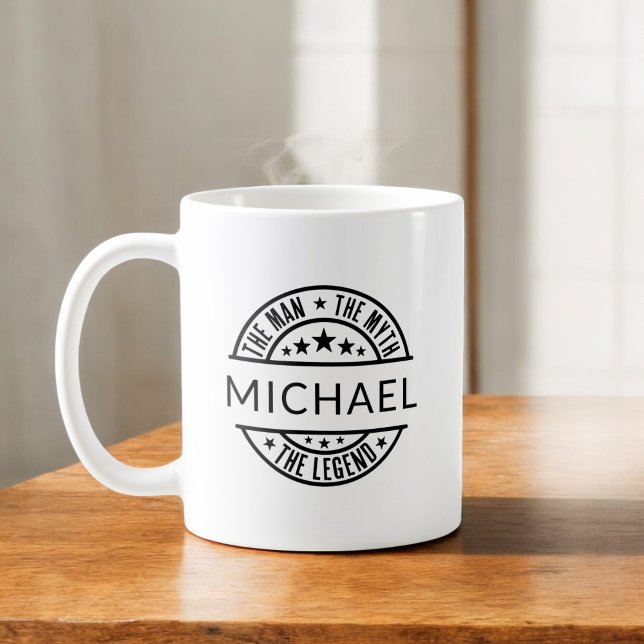 Der Mann, der Mythos, der Individuelle Name der Le Kaffeetasse (Von Creator hochgeladen)