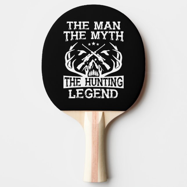 Der Mann der Mythos der Jagdlegende - Lager Tischtennis Schläger (Vorderseite)