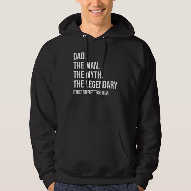 Der Mann, der Mythos, der legendäre IT-Nutzer unte Hoodie (Vorderseite)