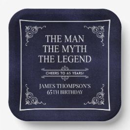 Der Mann der Mythos der Legende 65. Geburtstag Bla Pappteller