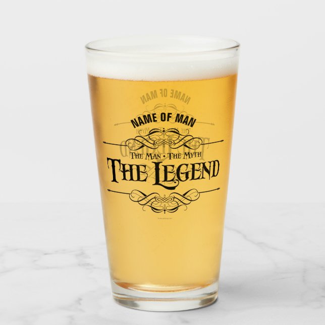 Der Mann, der Mythos, der Legende Glas (Vorne (Gefüllt))