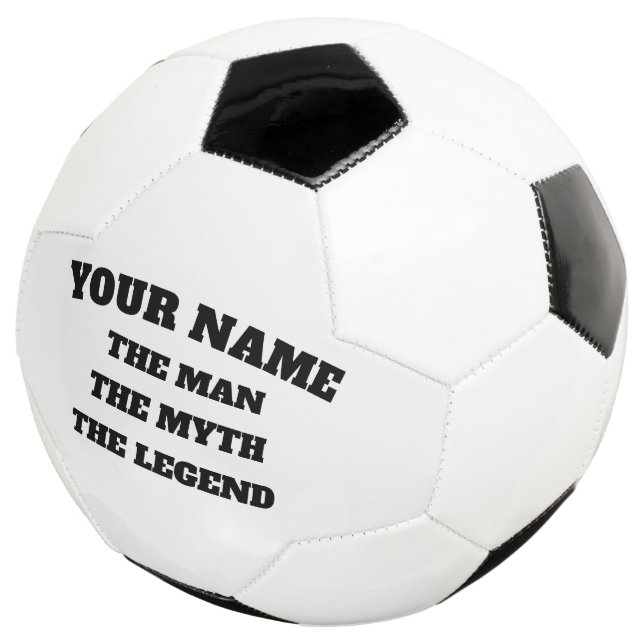 Der Mann, der Mythos der Legende lustigen individu Fußball (Dreiviertel)