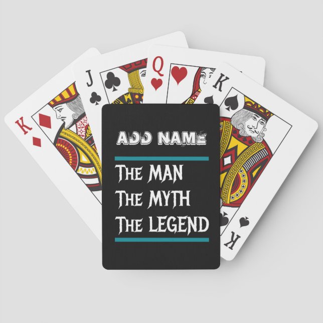 Der Mann, der Mythos, der Legende Spielkarten (Rückseite)