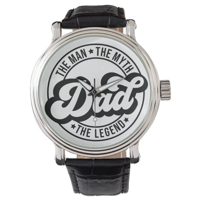 Der Mann, der Mythos der Legende Vater Vater Papa  Armbanduhr (Vorderseite)