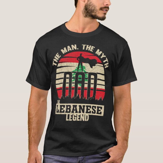 Der Mann der Mythos der libanesischen Legende Vate T-Shirt (Vorderseite)