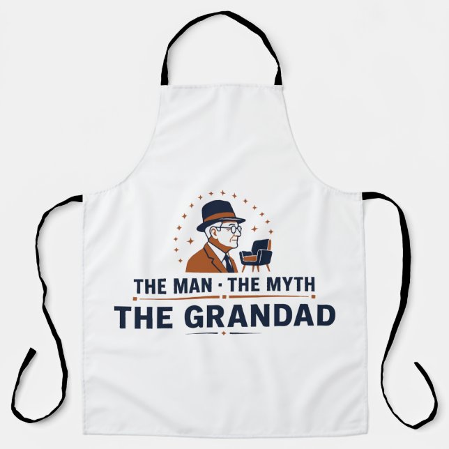 Der Mann Der Mythos Der Opa Schürze (Vorderseite)